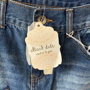 women short jeans blue